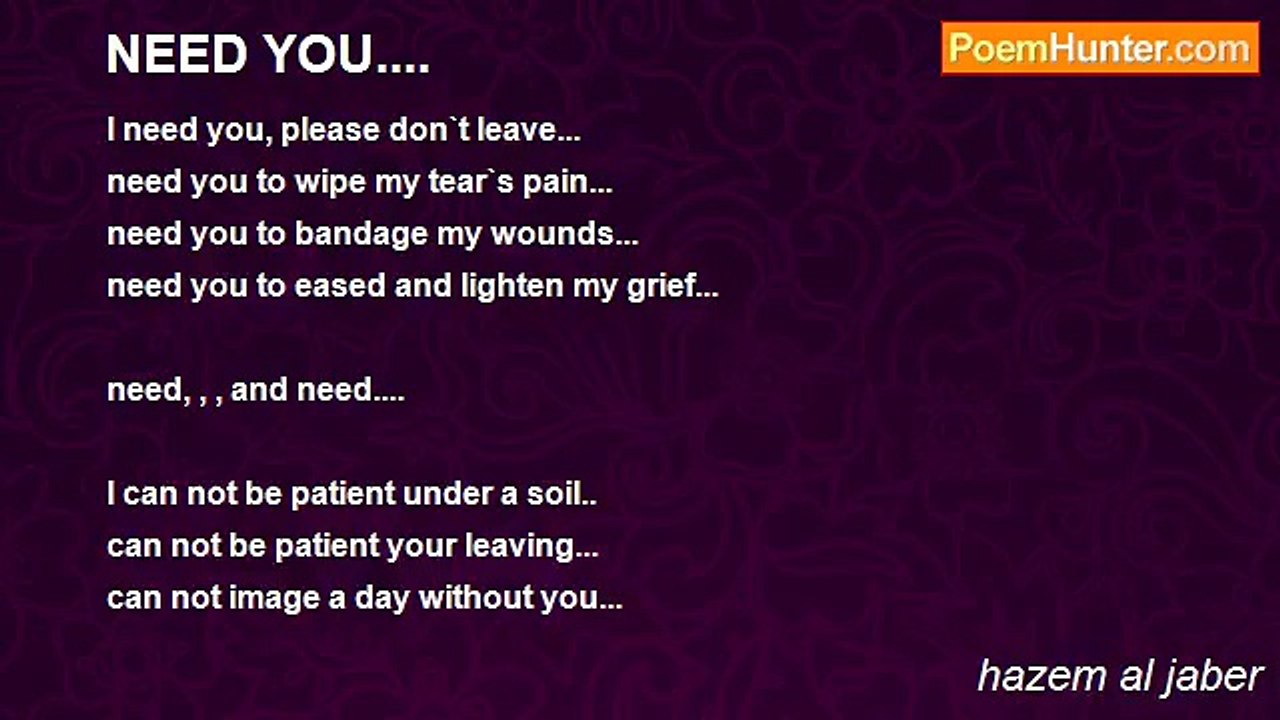 hazem al jaber - NEED YOU....