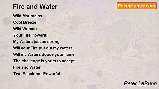Peter LeBuhn - Fire and Water