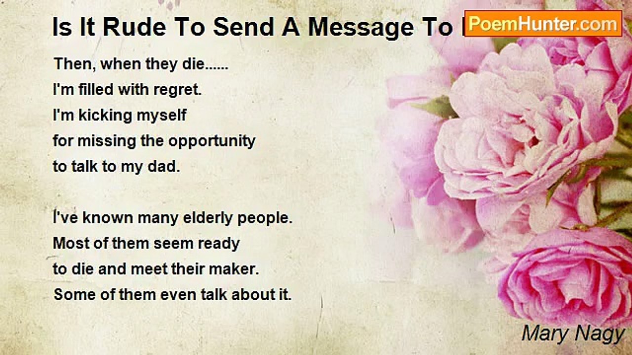 Mary Nagy - Is It Rude To Send A Message To Heaven?