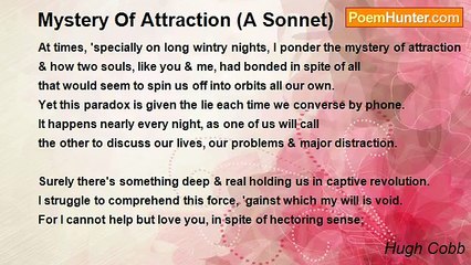 Hugh Cobb - Mystery Of Attraction (A Sonnet)