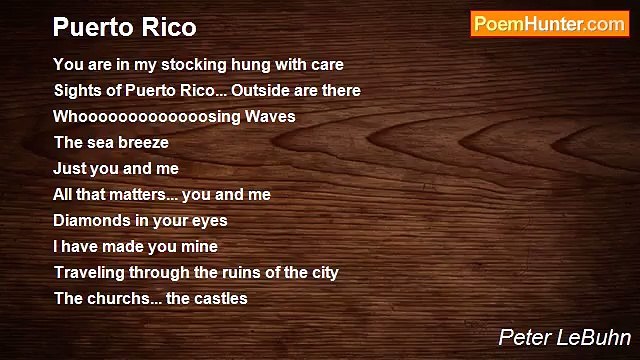 Peter LeBuhn - Puerto Rico