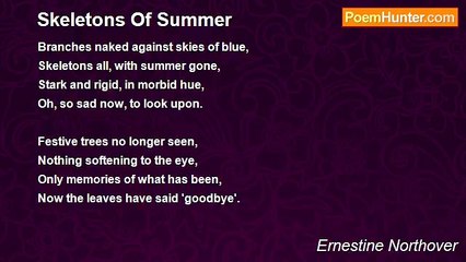 Ernestine Northover - Skeletons Of Summer