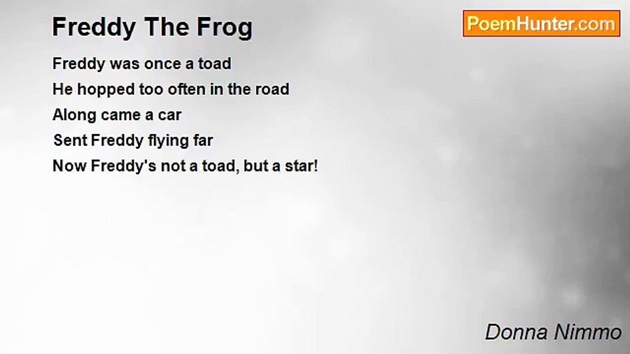 Donna Nimmo - Freddy The Frog