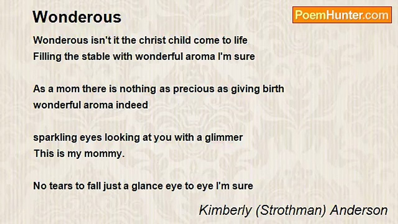 Kimberly (Strothman) Anderson - Wonderous