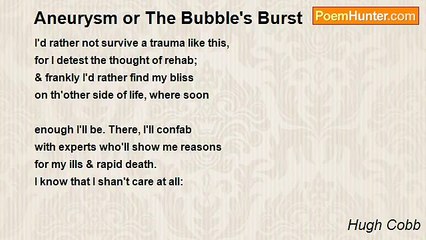 Hugh Cobb - Aneurysm or The Bubble's Burst