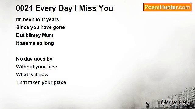 Moya Levy - 0021 Every Day I Miss You