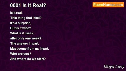 Moya Levy - 0001 Is It Real?