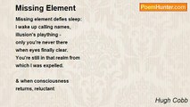 Hugh Cobb - Missing Element