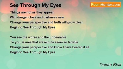 Deidre Blair - See Through My Eyes