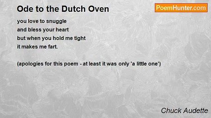 Chuck Audette - Ode to the Dutch Oven