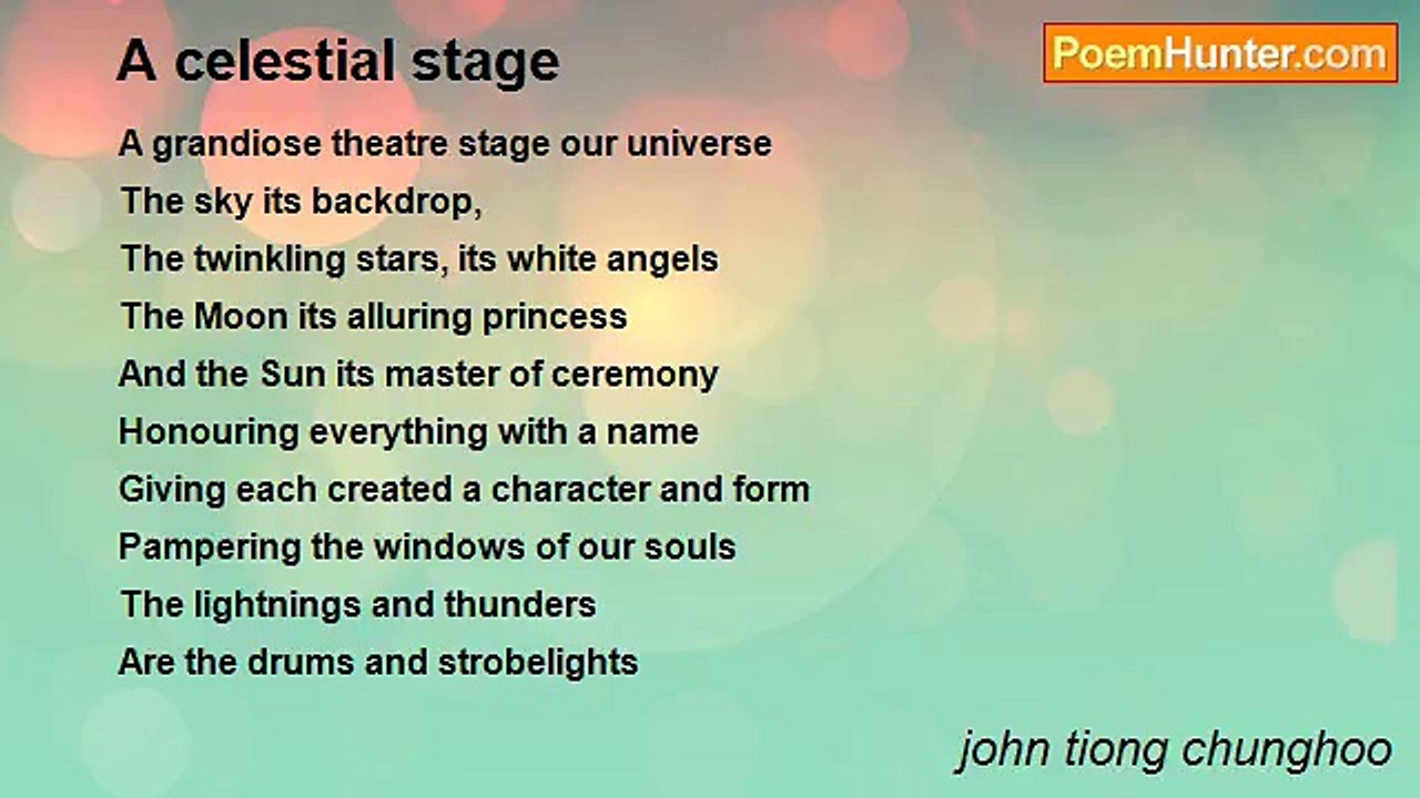 john tiong chunghoo - A celestial stage