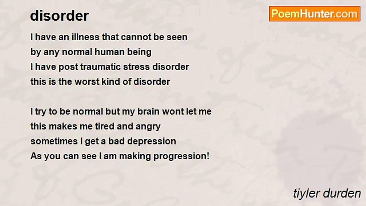 tiyler durden - disorder