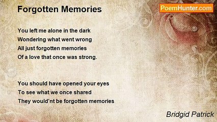 Bridgid Patrick - Forgotten Memories
