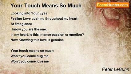 Peter LeBuhn - Your Touch Means So Much