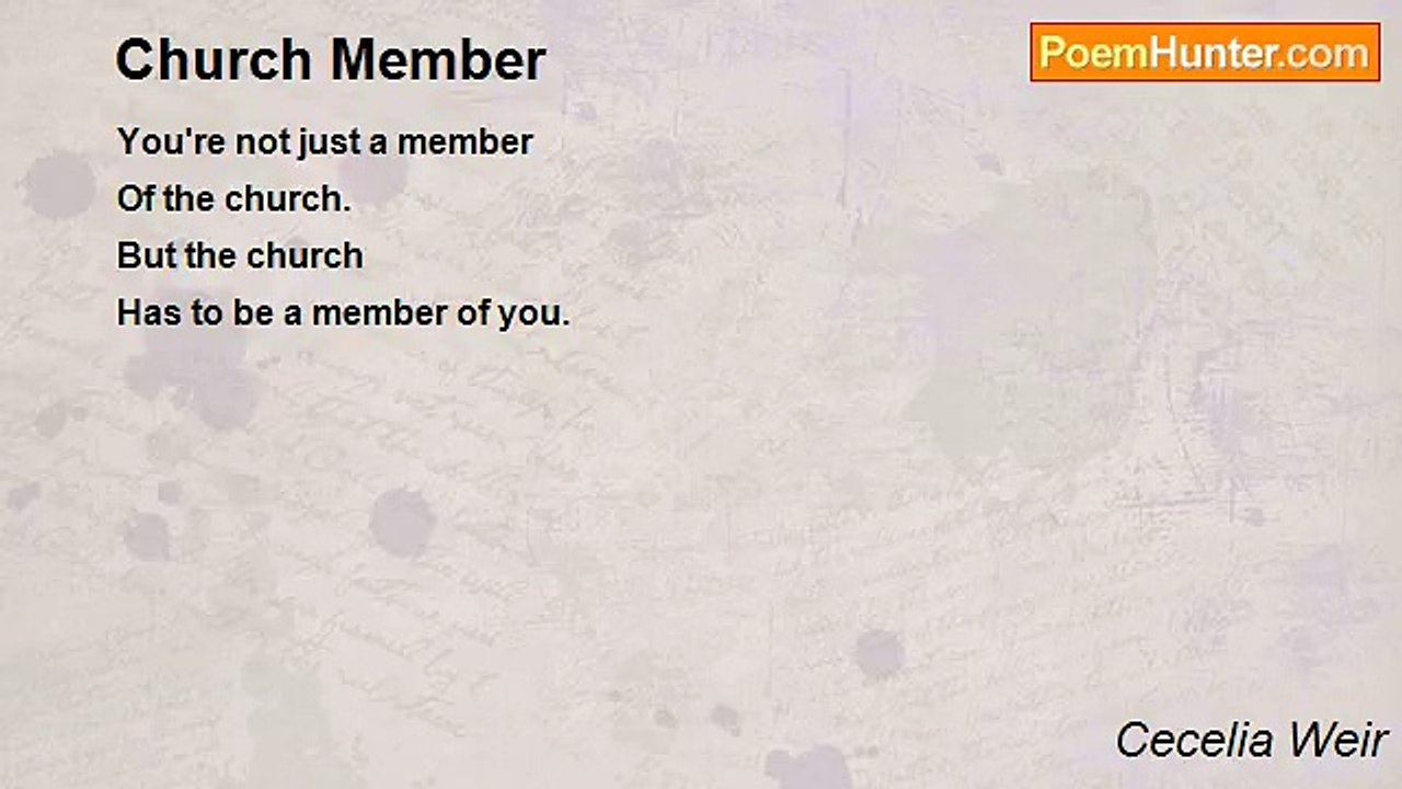 Cecelia Weir - Church Member