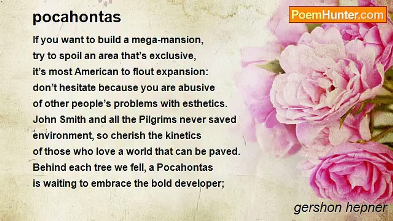gershon hepner - pocahontas