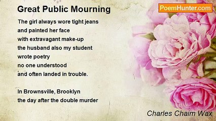 Charles Chaim Wax - Great Public Mourning