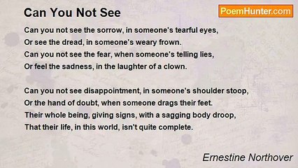 Ernestine Northover - Can You Not See