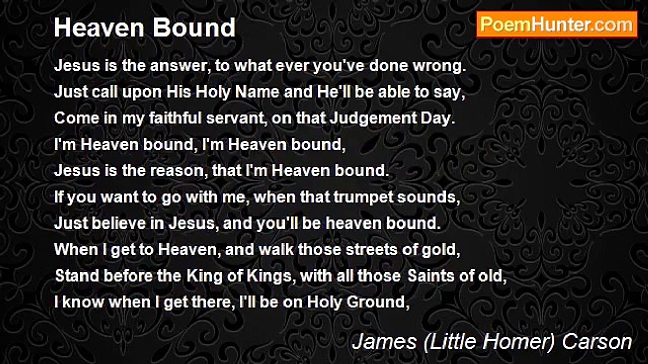 James (Little Homer) Carson - Heaven Bound
