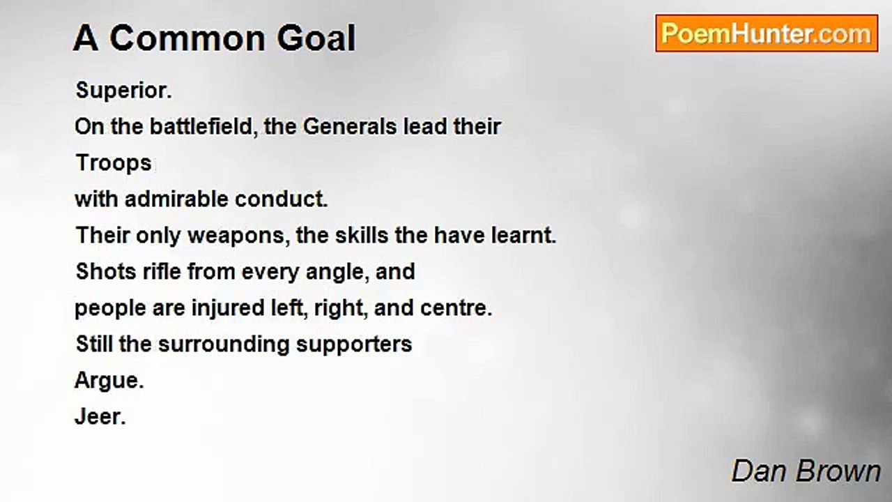 Dan Brown - A Common Goal