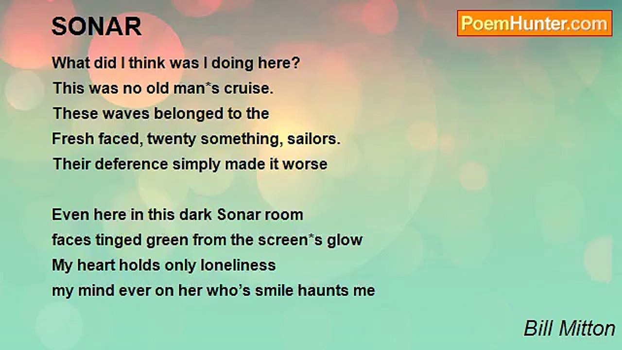 Bill Mitton - SONAR