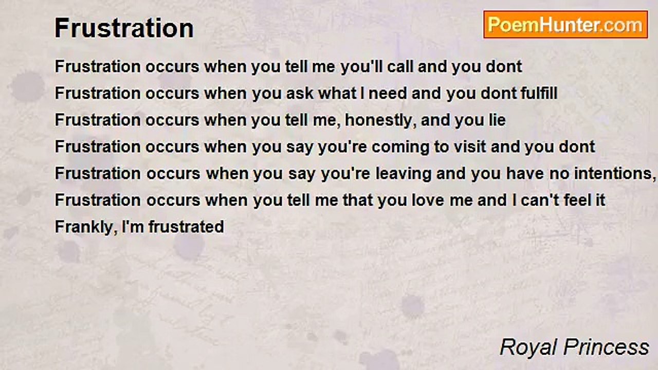 Royal Princess - Frustration