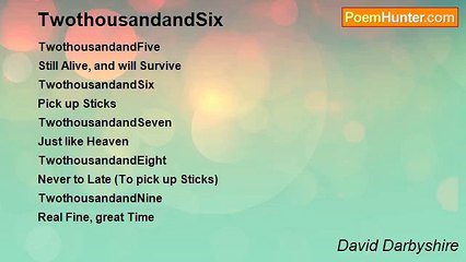 David Darbyshire - TwothousandandSix
