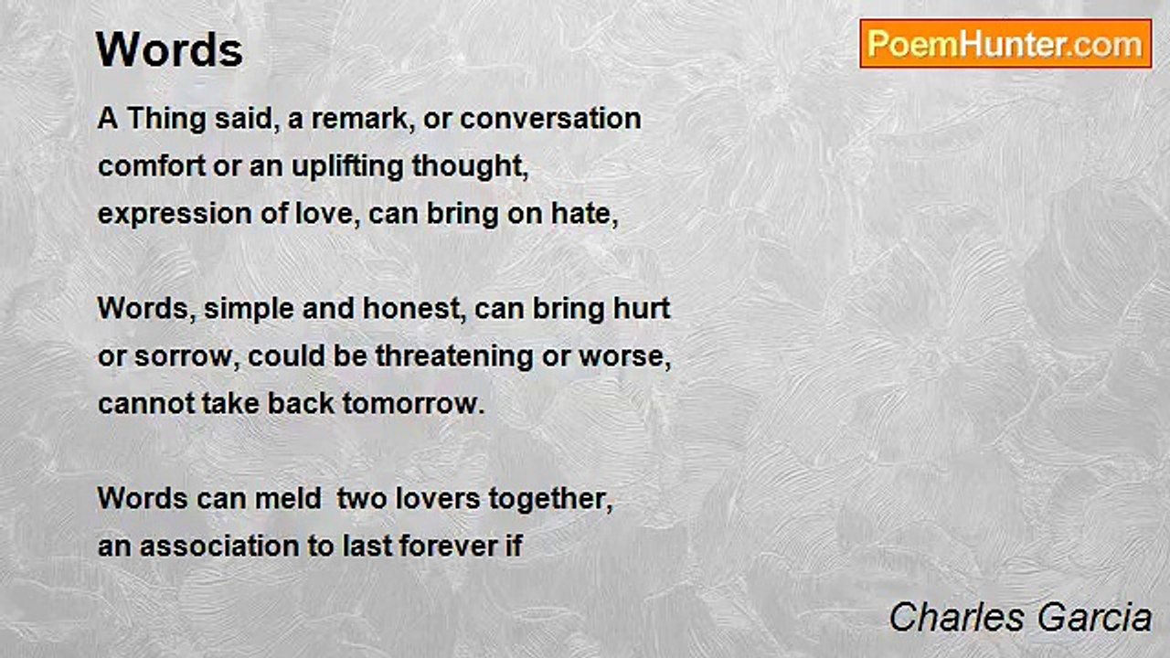 Charles Garcia - Words