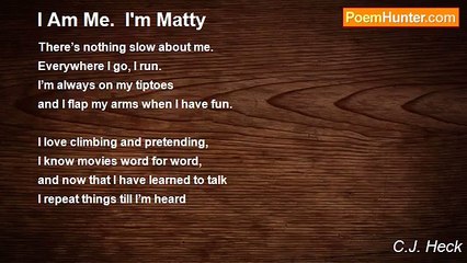 C.J. Heck - I Am Me.  I'm Matty
