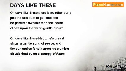 Bill Mitton - DAYS LIKE THESE