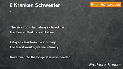 Frederick Kesner - 0 Kranken Schwester