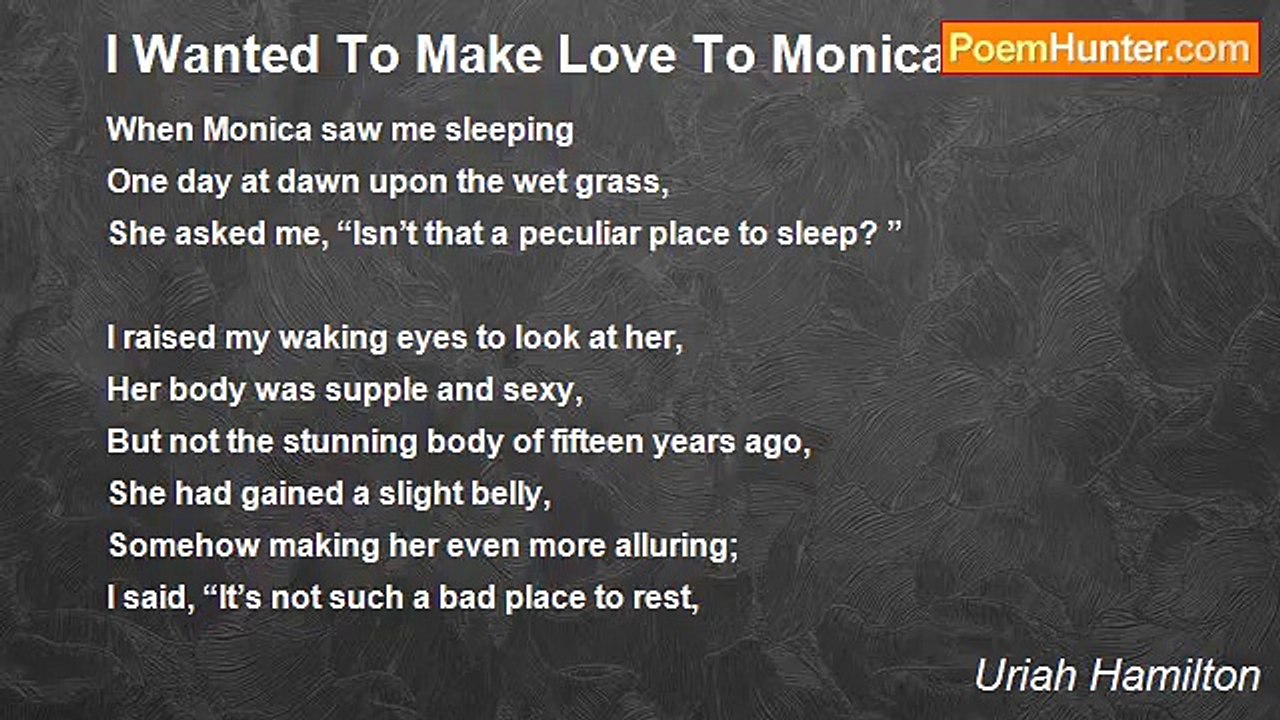 Uriah Hamilton - I Wanted To Make Love To Monica
