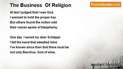 Herbert Nehrlich - The Business  Of Religion