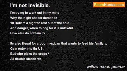 willow moon pearce - I'm not invisible.