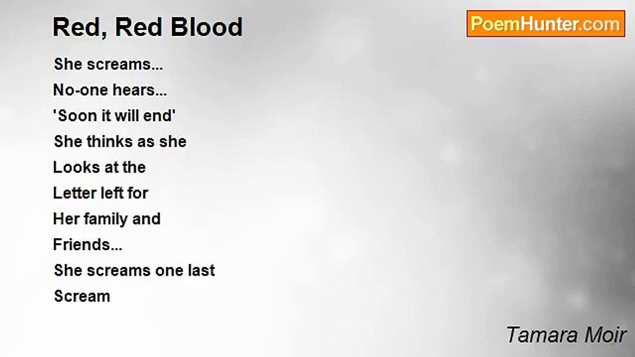 Tamara Moir - Red, Red Blood