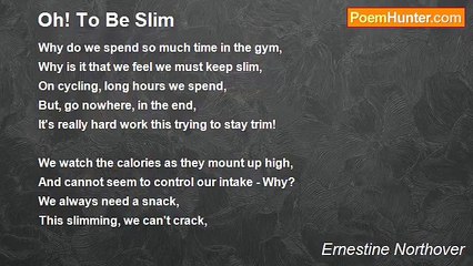 Ernestine Northover - Oh! To Be Slim