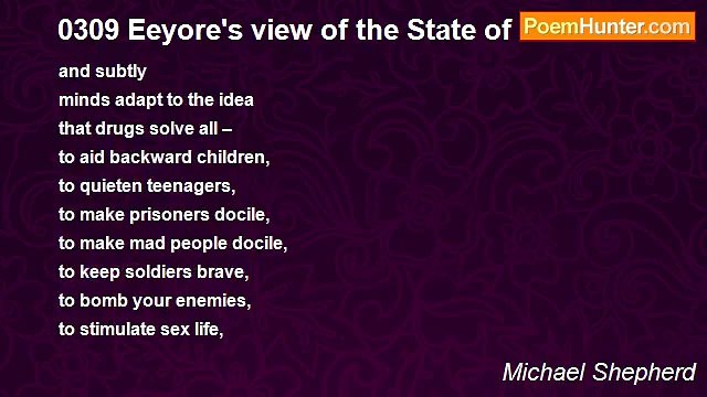 Michael Shepherd - 0309 Eeyore's view of the State of the Nation