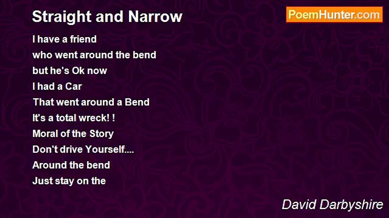 David Darbyshire - Straight and Narrow