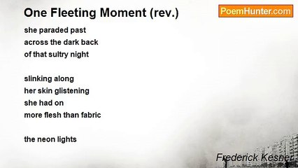 Frederick Kesner - One Fleeting Moment (rev.)