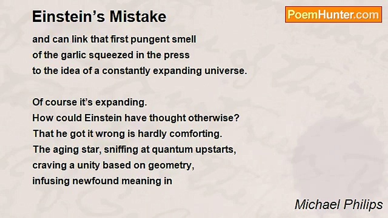 Michael Philips - Einstein’s Mistake