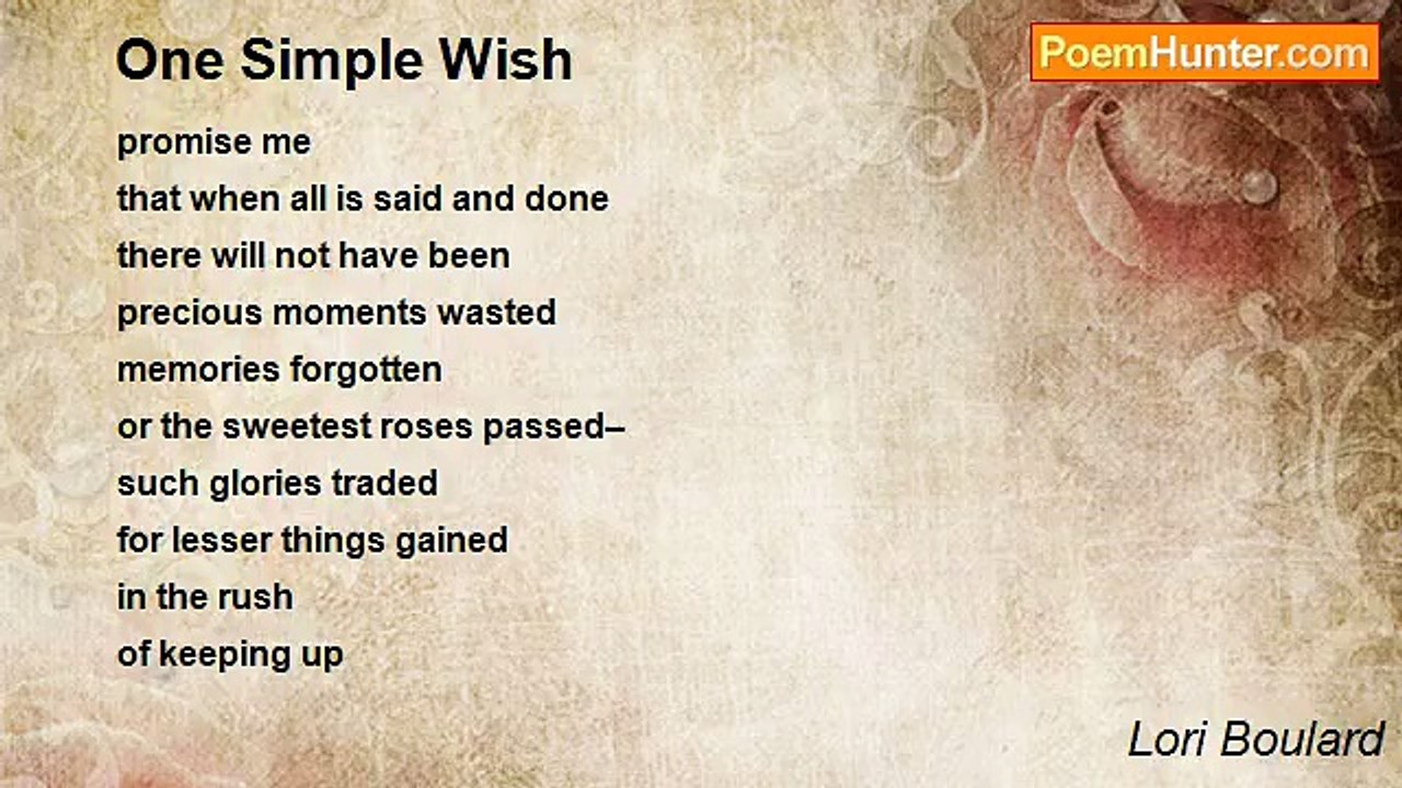 Lori Boulard - One Simple Wish
