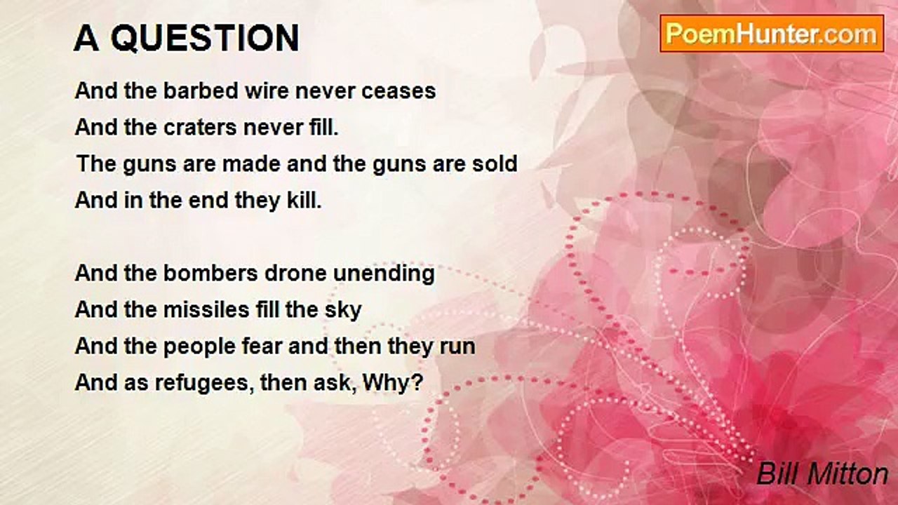 Bill Mitton - A QUESTION