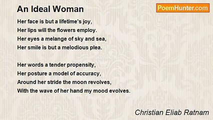 Christian Eliab Ratnam - An Ideal Woman