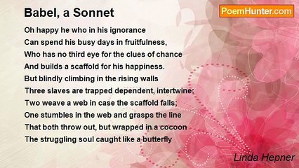 Linda Hepner - Babel, a Sonnet