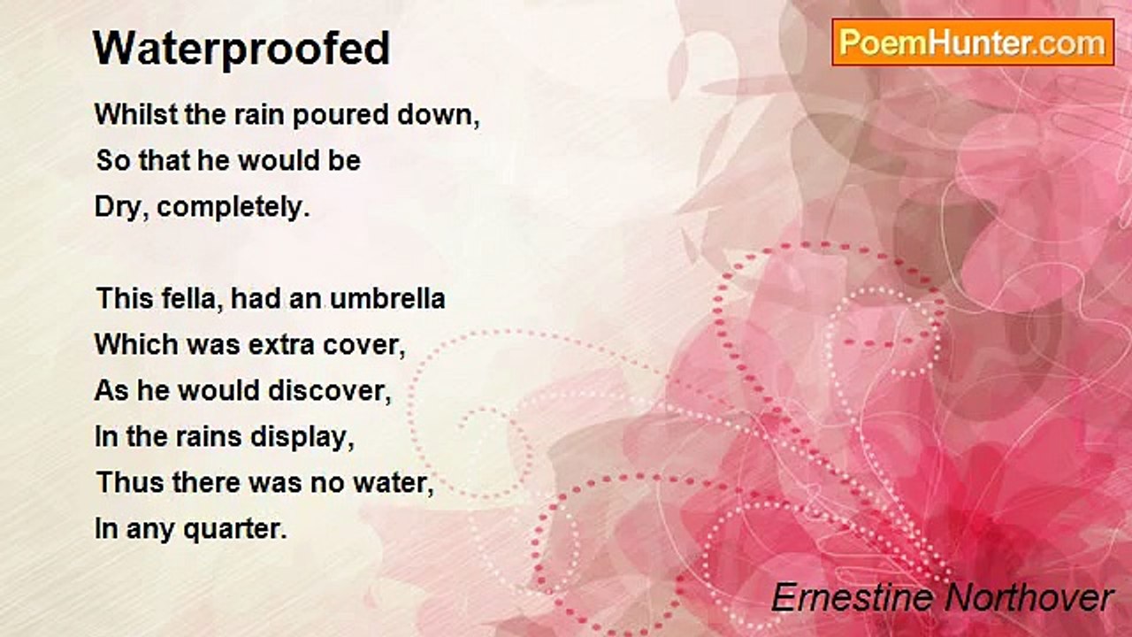 Ernestine Northover - Waterproofed