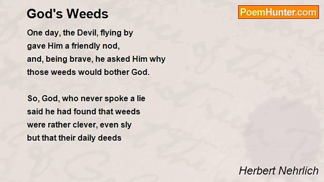Herbert Nehrlich - God's Weeds