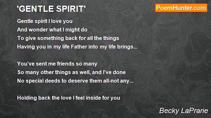 Becky LaPrarie - 'GENTLE SPIRIT'