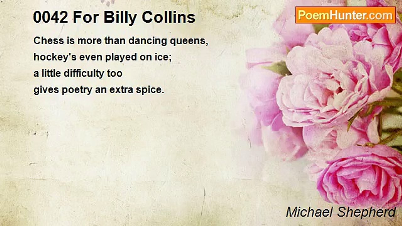 Michael Shepherd - 0042 For Billy Collins