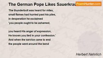 Herbert Nehrlich - The German Pope Likes Sauerkraut