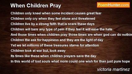victoria martinez - When Children Pray
